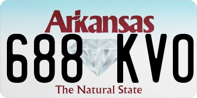 AR license plate 688KVO