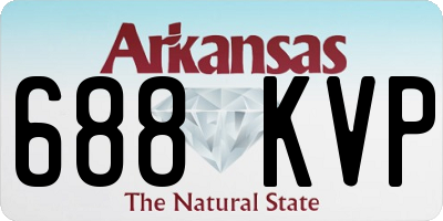 AR license plate 688KVP