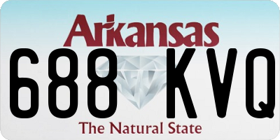 AR license plate 688KVQ
