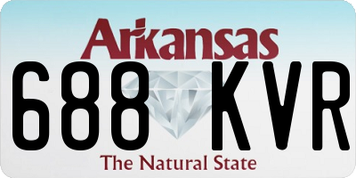 AR license plate 688KVR