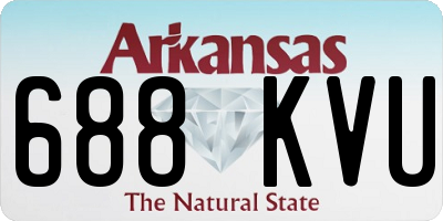 AR license plate 688KVU