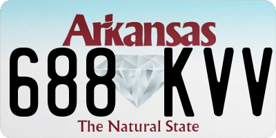 AR license plate 688KVV