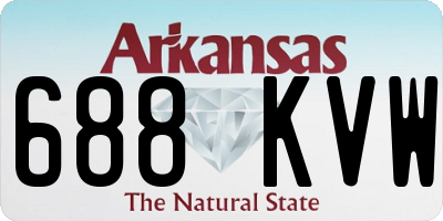 AR license plate 688KVW