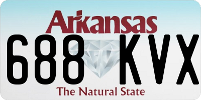 AR license plate 688KVX