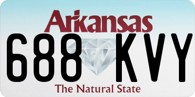 AR license plate 688KVY