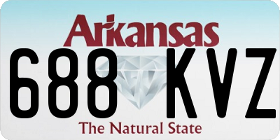 AR license plate 688KVZ
