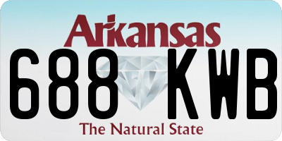 AR license plate 688KWB