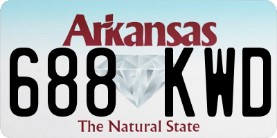 AR license plate 688KWD