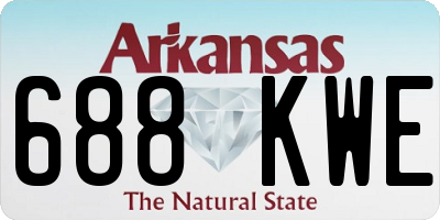 AR license plate 688KWE