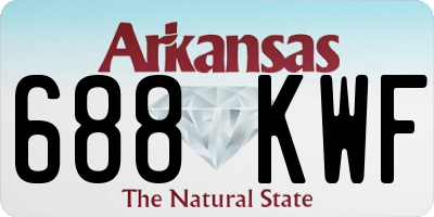 AR license plate 688KWF
