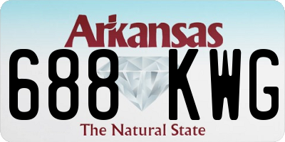 AR license plate 688KWG