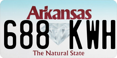 AR license plate 688KWH