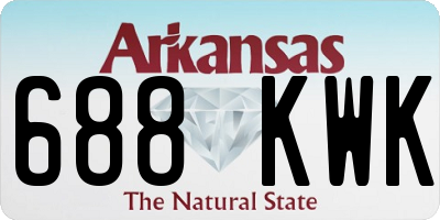 AR license plate 688KWK