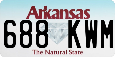 AR license plate 688KWM