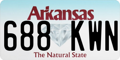 AR license plate 688KWN