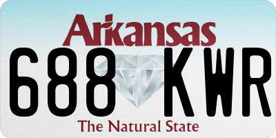 AR license plate 688KWR