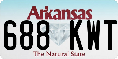AR license plate 688KWT