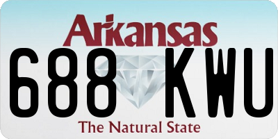 AR license plate 688KWU