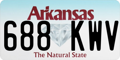 AR license plate 688KWV
