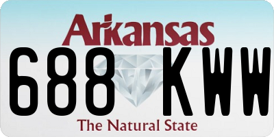 AR license plate 688KWW