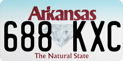 AR license plate 688KXC