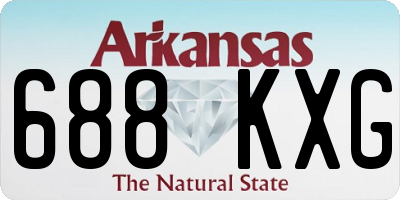 AR license plate 688KXG