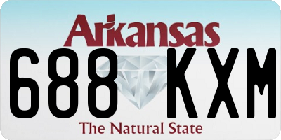 AR license plate 688KXM