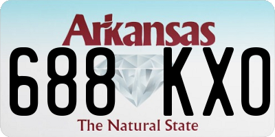 AR license plate 688KXO