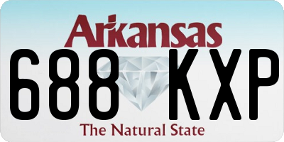 AR license plate 688KXP