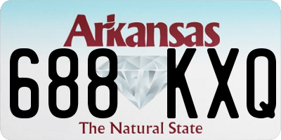 AR license plate 688KXQ
