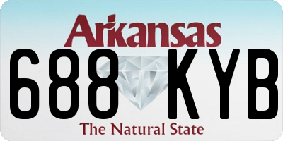 AR license plate 688KYB