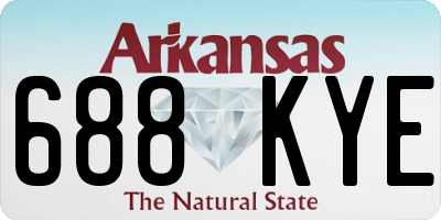 AR license plate 688KYE
