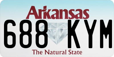 AR license plate 688KYM