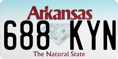 AR license plate 688KYN