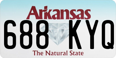 AR license plate 688KYQ