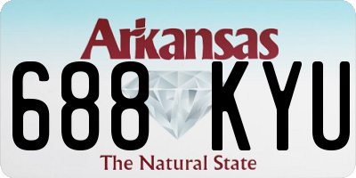 AR license plate 688KYU