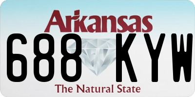 AR license plate 688KYW
