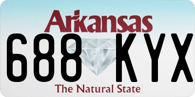 AR license plate 688KYX