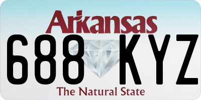 AR license plate 688KYZ