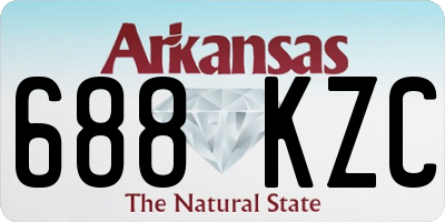 AR license plate 688KZC