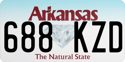 AR license plate 688KZD