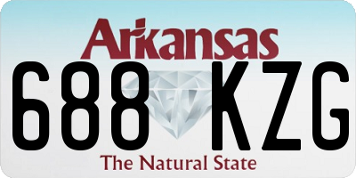 AR license plate 688KZG