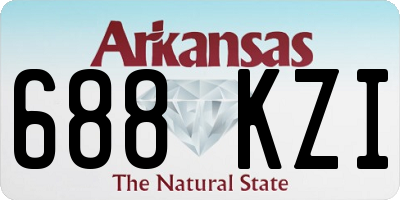AR license plate 688KZI