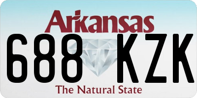 AR license plate 688KZK