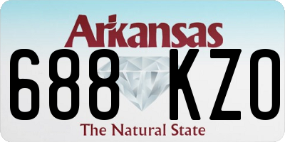 AR license plate 688KZO