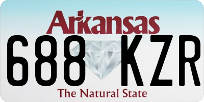 AR license plate 688KZR