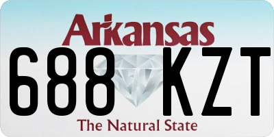AR license plate 688KZT