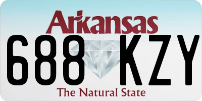 AR license plate 688KZY