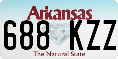 AR license plate 688KZZ