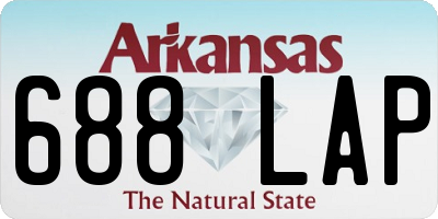 AR license plate 688LAP